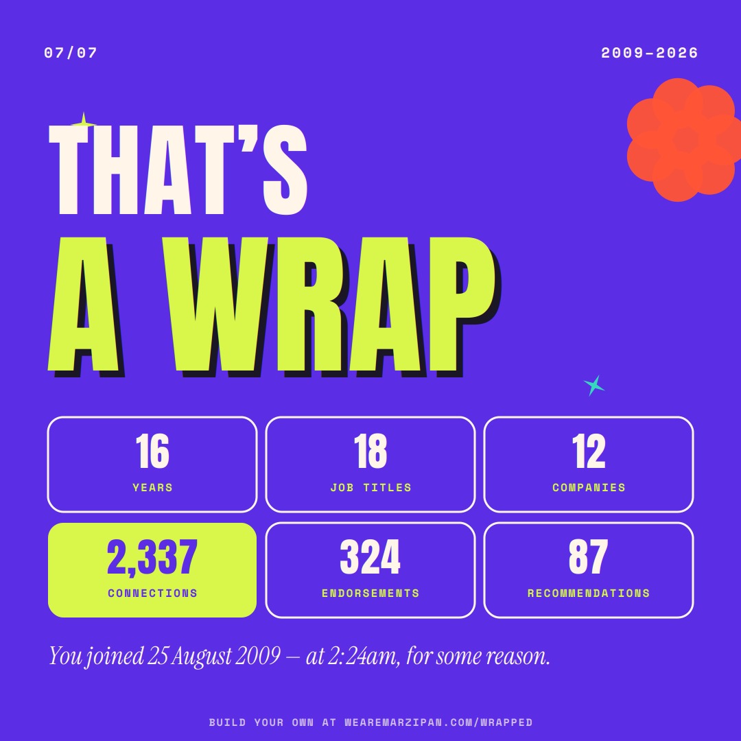 07 · The wrap — version 1